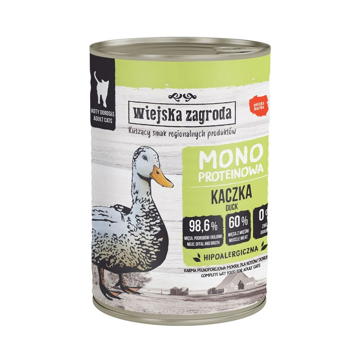 Cat food WIEJSKA ZAGRODA Duck 400 g
