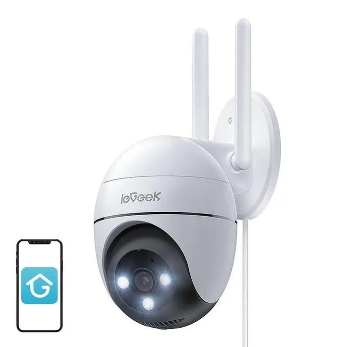 WiFi 3MP wireless rotating outdoor camera ieGeek ZS-GQ2 white - IP cameras<<<Smart Home<<<InnproXML