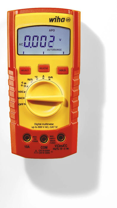DIGITAL MULTISET UP TO 600V AC CAT IV