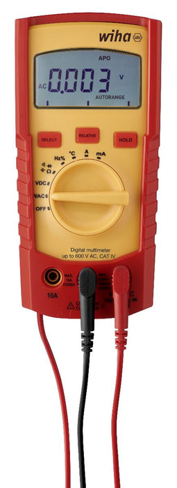 DIGITAL MULTISET UP TO 600V AC CAT IV