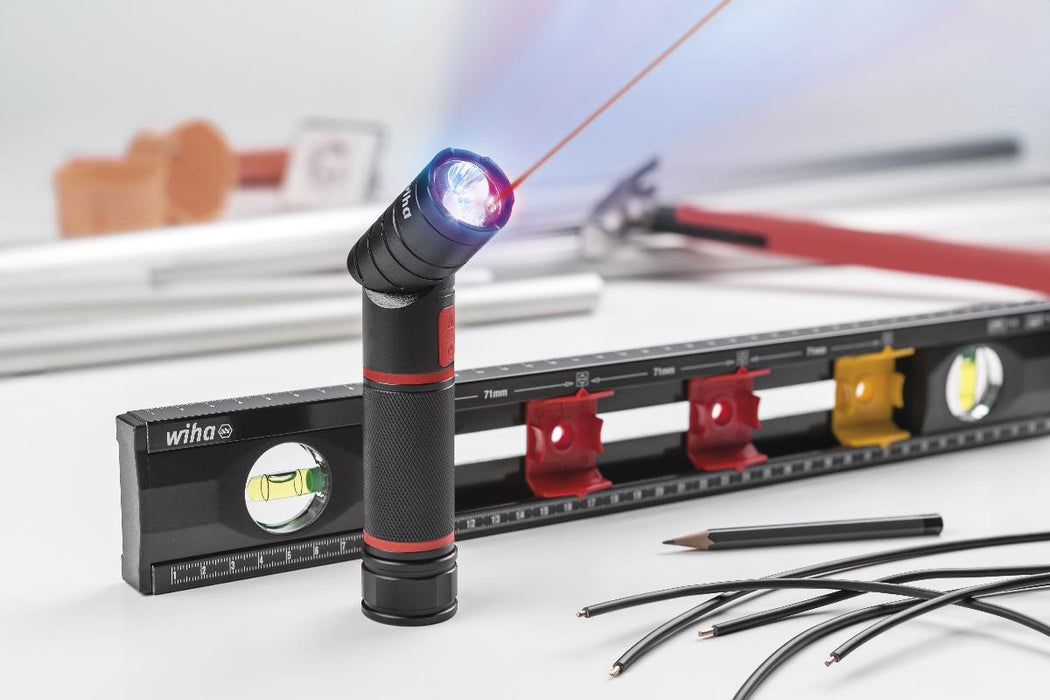LED FLASHLIGHT WITH LASER AND UV LIGHT WIHA