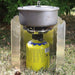 Wind shield for a camping stove burner - silver - Others<<<HurtelXML