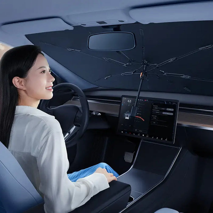 Windshield Sunshade Umbrella Baseus CoolRide (black) - Other<<<Car accessories<<<InnproXML&&&Other car