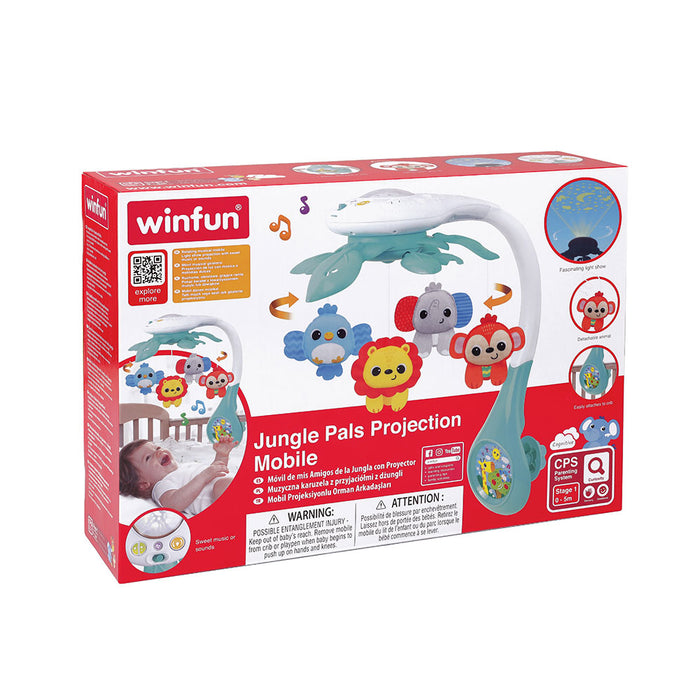 WinFun Musical Bed Carousel - Jungle Pals