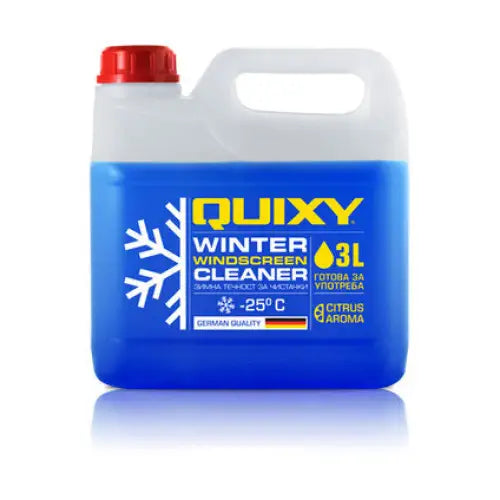 WINTER WIPER FLUID -25C 3L READY TO USE QUIXY - Зимна течност за чистачки<<<Сезонни авто продукти<<<Авто и