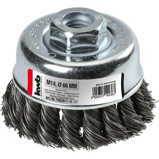 WIRE BRUSH STEEL HSS F 66 MM CUP KWB - Метални четки<<<Консумативи за електроинструменти<<<Инструменти и