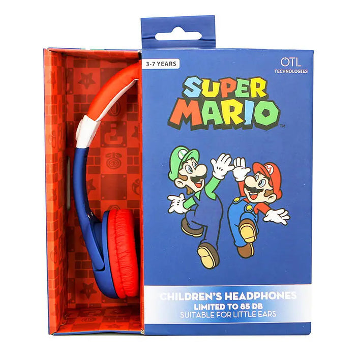 Wired headphones for Kids OTL Super Mario (blue-red) - Headphones and speakers<<<Electronic accessories<<<Mom