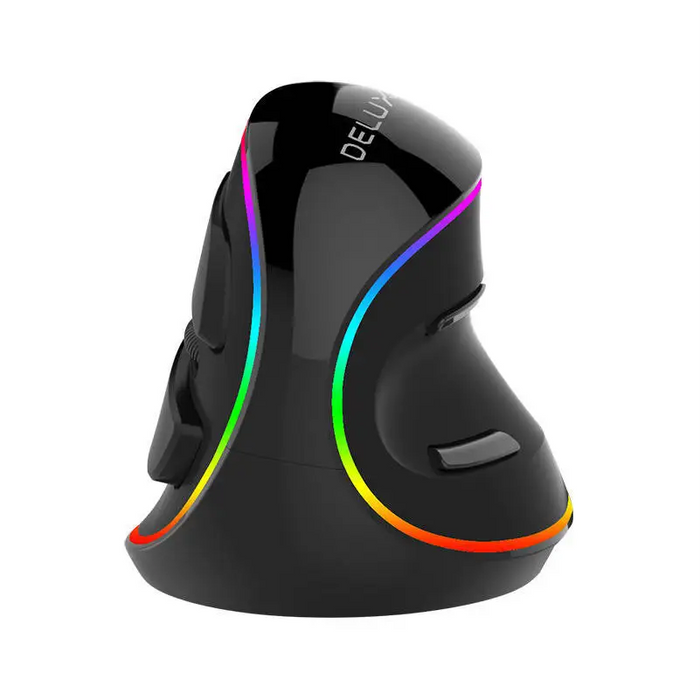 Wired Vertical Mouse Delux M618Plus 4000DPI RGB - Vertical mice<<<Mice<<<Gaming<<<InnproXML
