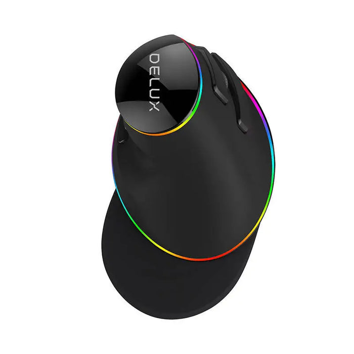 Wired Vertical Mouse Delux M618Plus 4000DPI RGB - Vertical mice<<<Mice<<<Gaming<<<InnproXML