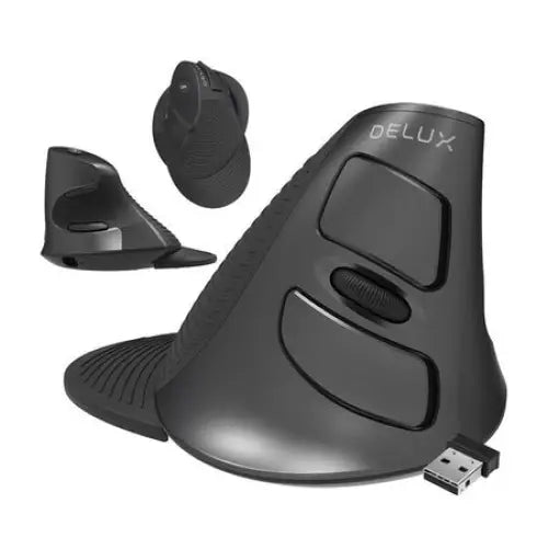 Wireless +2.4 G Vertical Mouse Delux M618G DB - Vertical mice<<<Mice<<<Gaming<<<InnproXML