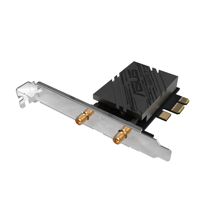 Wireless adapter ASUS PCE-BE92BT WiFi 7 PCI-e two external antennas and Bluetooth 5.4 - Мрежови карти и