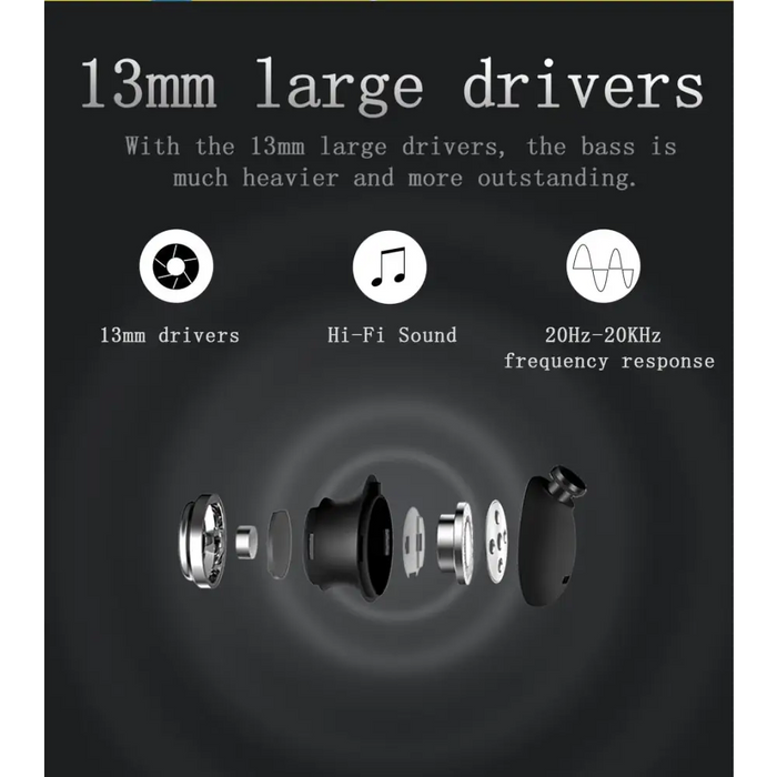 Wireless Bluetooth 4.2 Bluedio TN Headset with Grip to the Neck - Wireless Earphones