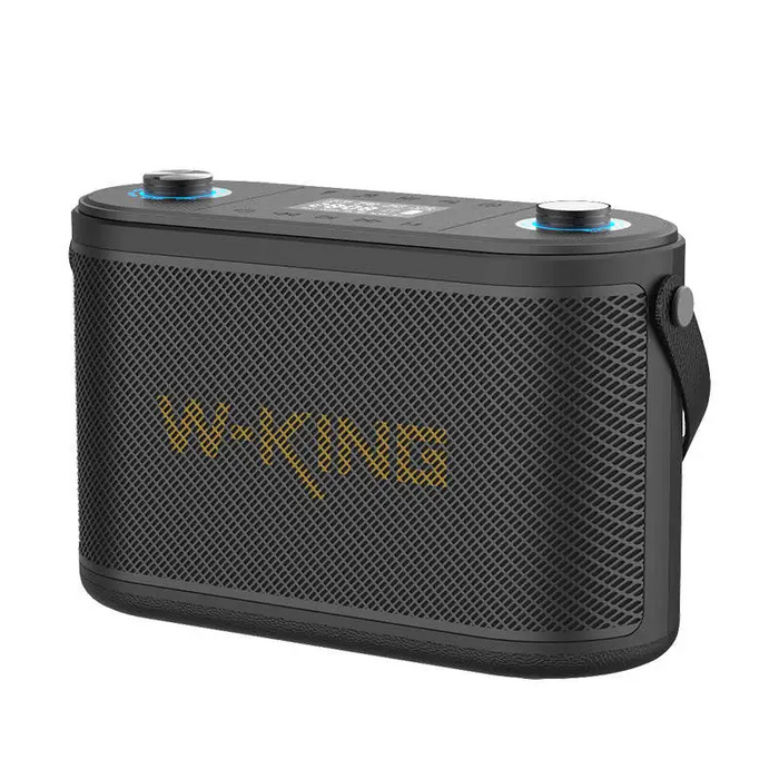 Wireless Bluetooth Speaker W-KING H10 120W + 2 microphones (black) - Bluetooth portable