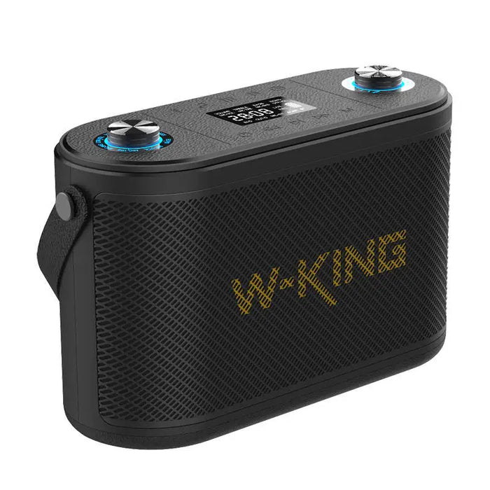 Wireless Bluetooth Speaker W-KING H10 120W + 2 microphones (black) - Bluetooth portable