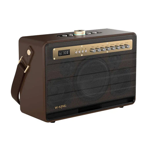 Wireless Bluetooth Speaker W-KING K6L 120W + 2 microphones (brown) - Bluetooth portable