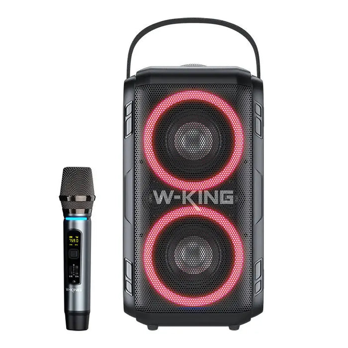 Wireless Bluetooth Speaker W-KING T9 60W (black) + microphone - Bluetooth portable