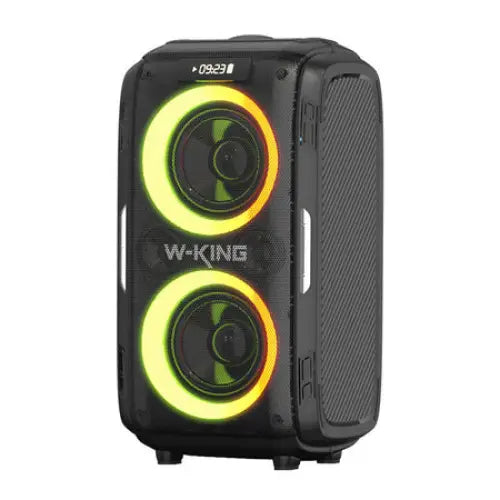 Wireless Bluetooth Speaker W-KING T9 Pro 120W + 2 microphones (black) - Bluetooth portable