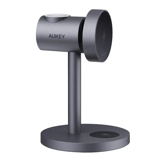Wireless charger MagFusion 3 in 1 Aukey LC-MC311 15W Qi2 (gray) - Wireless chargers<<<Chargers<<<GSM