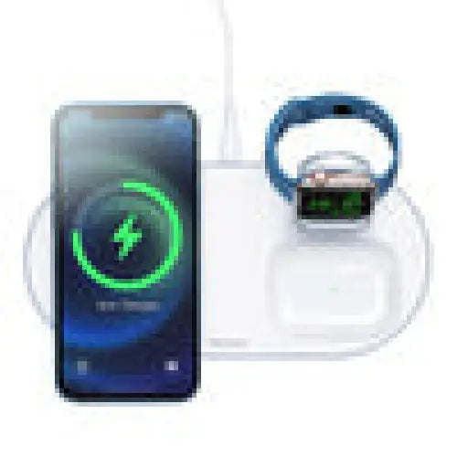 Wireless Charger Mcdodo CH-7060 3 in 1 15W (mobile/TWS/Apple watch) (white) - Car chargers<<<Chargers<<<GSM