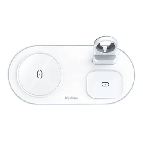 Wireless Charger Mcdodo CH-7062 3 in 1 15W (mobile/TWS/Apple watch) (white) - Car chargers<<<Chargers<<<GSM
