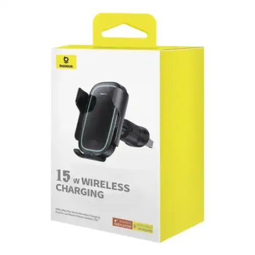 Wireless Charging Car Mount Baseus MilkyWay Pro 15W (black) - Phone holders<<<Car accessories<<<InnproXML&&&Cell phone
