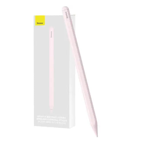 Wireless charging stylus for phone / tablet Baseus Smooth Writing (pink) - Tablet styluses<<<GSM