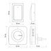 WIRELESS DOORBELL WITH KINETIC BUTTON 220V EMOS P5731 - Звънци<<<Електроматериали<<<Строителни