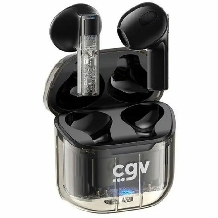 Wireless Earphones with Charging Case CGV URBAN GHOST Black - Електроника Периферни и резервни части<<<Компютри|