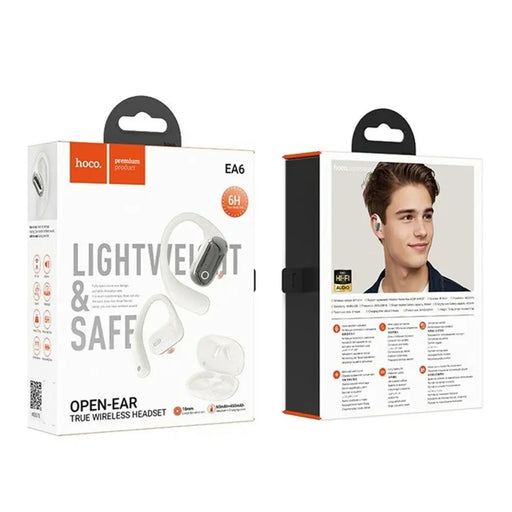 Wireless Earphones with Charging Case Hoco EA6 White - Микрофони и слушалки<<<Електроника Периферни и резервни