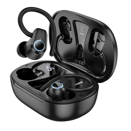 Wireless Earphones with Charging Case Hoco EQ8 Pure Joy Black - Микрофони и слушалки<<<Електроника Периферни и резервни