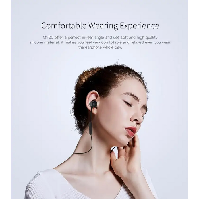 Wireless Headset Blue Bluetooth Headset QCY QY20 IPX5 Waterproof