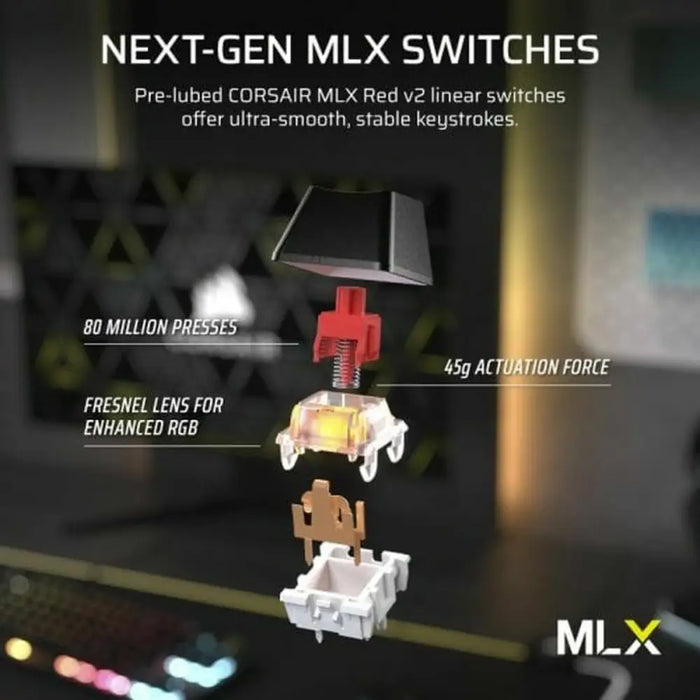 Wireless Keyboard Corsair CH-914901E-ES Black Spanish Qwerty - Електроника Периферни и резервни части<<<Компютри|