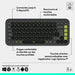 Wireless Keyboard Logitech Pop Icon Keys Dark grey AZERTY - Електроника Периферни и резервни части<<<Компютри|