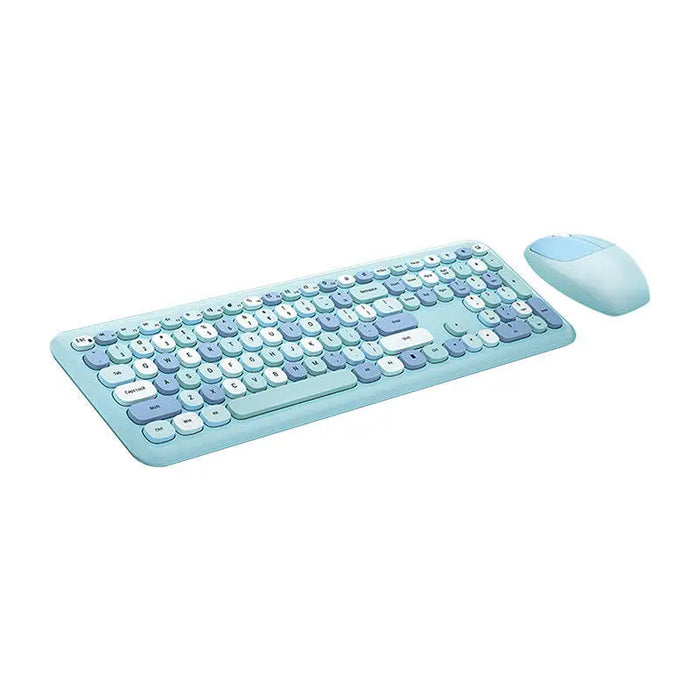 Wireless keyboard + mouse set MOFII 666 2.4G (Blue) - Sets<<<Keyboards<<<Gaming<<<InnproXML
