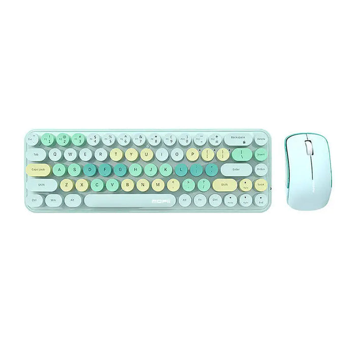 Wireless keyboard + mouse set MOFII Bean 2.4G (Green) - Sets<<<Keyboards<<<Gaming<<<InnproXML