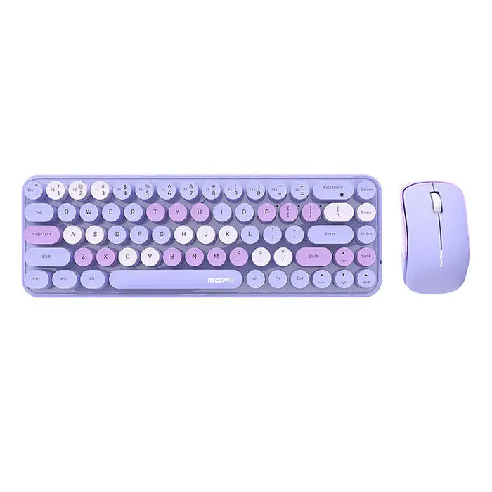 Wireless keyboard + mouse set MOFII Bean 2.4G (Purple) - Sets<<<Keyboards<<<Gaming<<<InnproXML