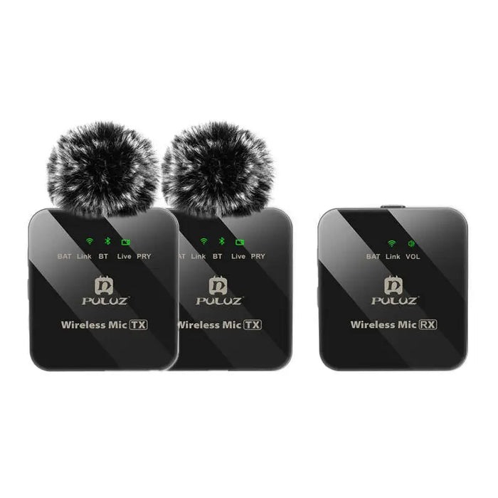 Wireless Lavalier Microphone PULUZ 2 TX + 1 RX - Lavalier<<<Microphones<<<Audio<<<InnproXML