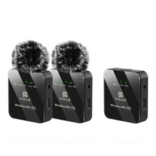 Wireless Lavalier Microphone PULUZ 2 TX + 1 RX - Lavalier<<<Microphones<<<Audio<<<InnproXML
