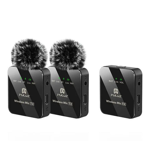Wireless Lavalier Microphone PULUZ 2 TX + 1 RX - Lavalier<<<Microphones<<<Audio<<<InnproXML