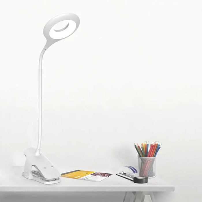 Wireless LED reading lamp with clip + black micro USB cable - Table lamps<<<HurtelXML