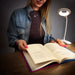 Wireless LED reading lamp with clip + black micro USB cable - Table lamps<<<HurtelXML