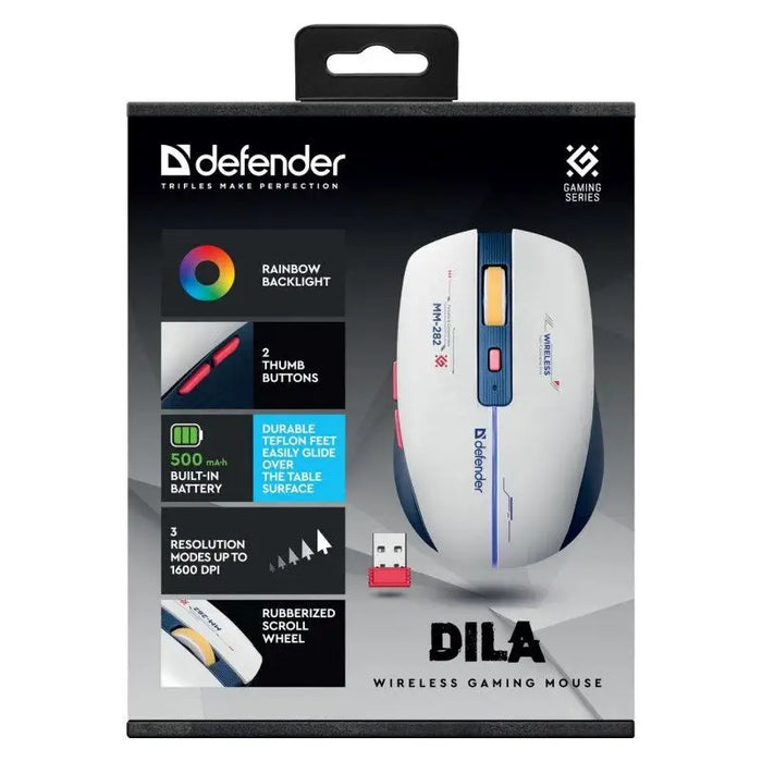 WIRELESS MOUSE DEFENDER DILA MM-282 RF 1800dpi 6P - MicePER-MYS<<<Input / Output DevicesPER<<<ActionPL