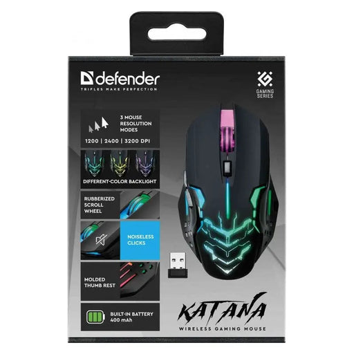 WIRELESS MOUSE DEFENDER KATANA GM-511 RF 3200DPI 7P - Gaming mouseGAM-MYS<<<PC GamingGAM<<<ActionPL
