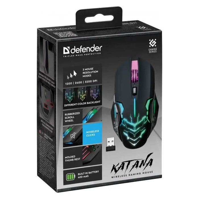 WIRELESS MOUSE DEFENDER KATANA GM-511 RF 3200DPI 7P - Gaming mouseGAM-MYS<<<PC GamingGAM<<<ActionPL