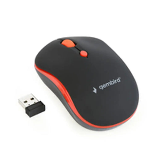 Wireless Mouse GEMBIRD MUSW-4B-03-R Black/Red (1 Unit) - Електроника Периферни и резервни части<<<Компютри|