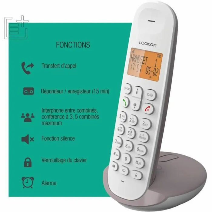 Wireless Phone Logicom ILOA 155T SOLO Brown Grey Taupe - Електроника Телефони и таблети<<<Компютри|
