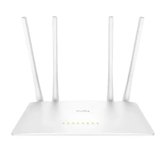 Wireless router Cudy WR300S N300 802.11b/g/n 300Mbps/ 2.4GHz 5 × 10/100Mbp 4 × 5dBi fixed antennas - Безжични