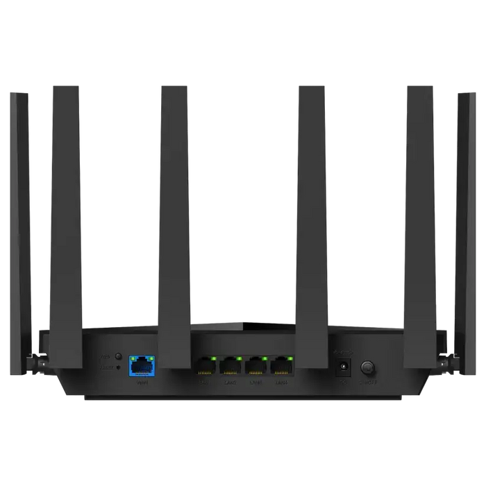 Wireless router Cudy WR6500H BE6500 dual-band Wi-Fi 7 1x2.5Gbps WAN port 4x10/100/1000 6x5dBi antennas - Безжични