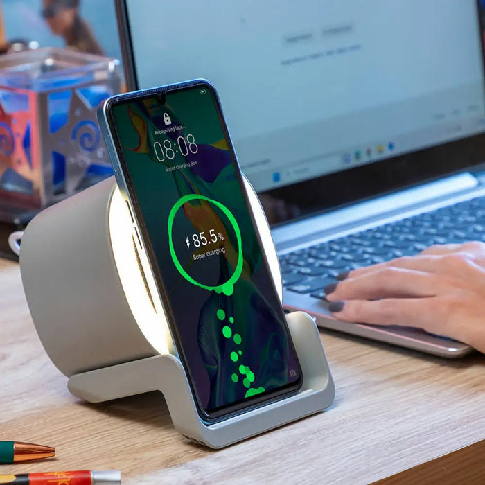 Wireless Speaker-Charger with LED Souwis InnovaGoods - Електроника Телефони и таблети<<<Компютри|
