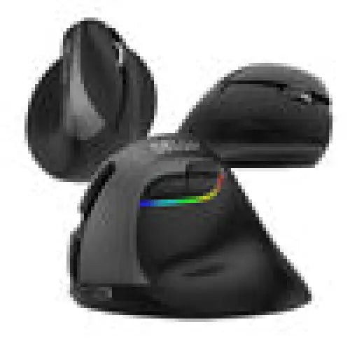 Wireless Vertical Mouse Delux M618Mini BT + 2.4G RGB 4000DPI (Iron Gray) - Vertical mice<<<Mice<<<Gaming<<<InnproXML